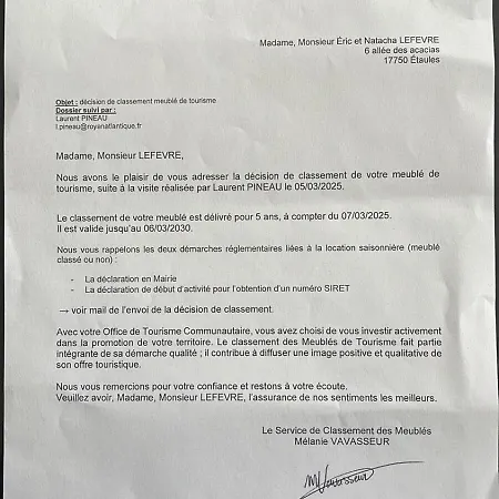 Classee 3 Etoiles Familiale Calme Et Nature * Etaules (Charente-Maritime)